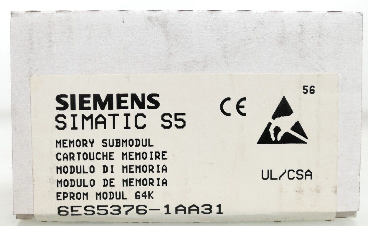 Siemens SIMATIC S5 EPROM Module 64K | 6ES5 376-1AA31 | E:01 | 6ES5376-1AA31