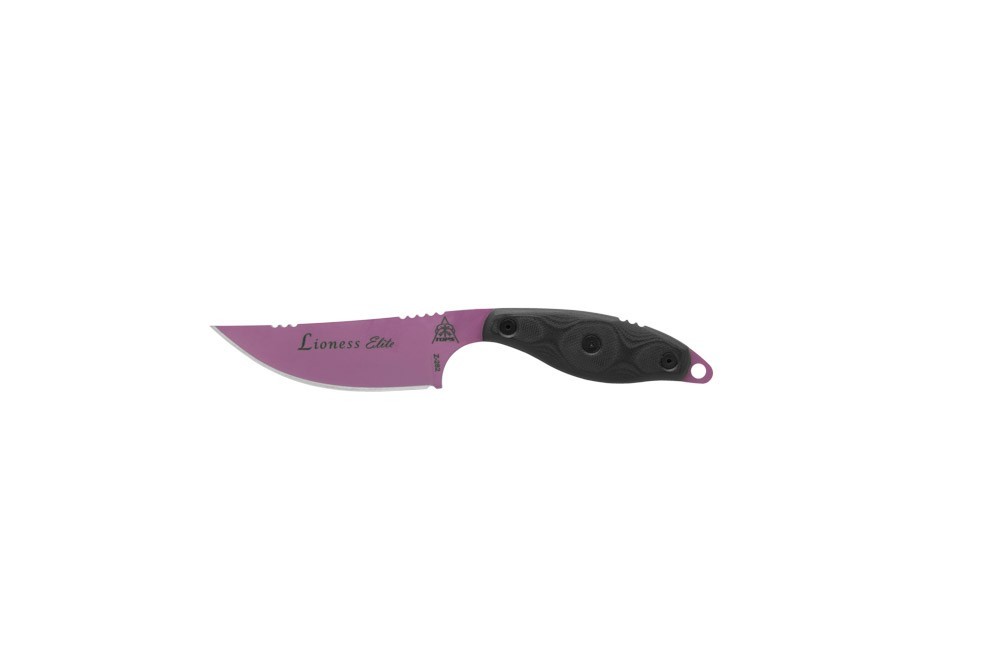 TOPS Lioness Elite Fixed Blade Wild Purple 1095 Black G10 LION-ELT