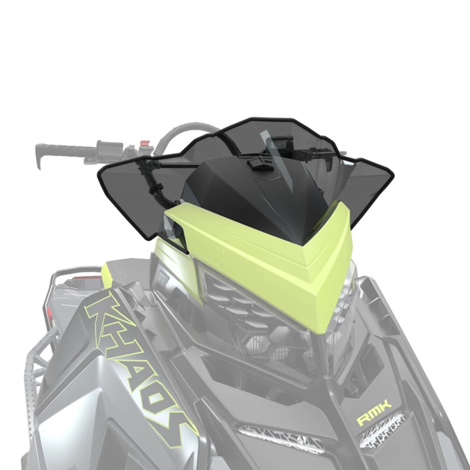 Polaris Snowmobile OEM Low Windshield, Dark Smoke, 2889405