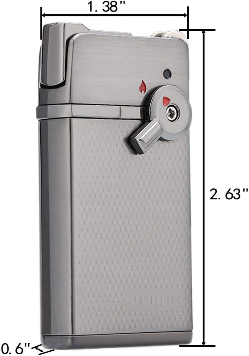 Torch Cigar Lighter, Butane Fuel Refillable, Soft/Jet Flame Switchable Cigarette