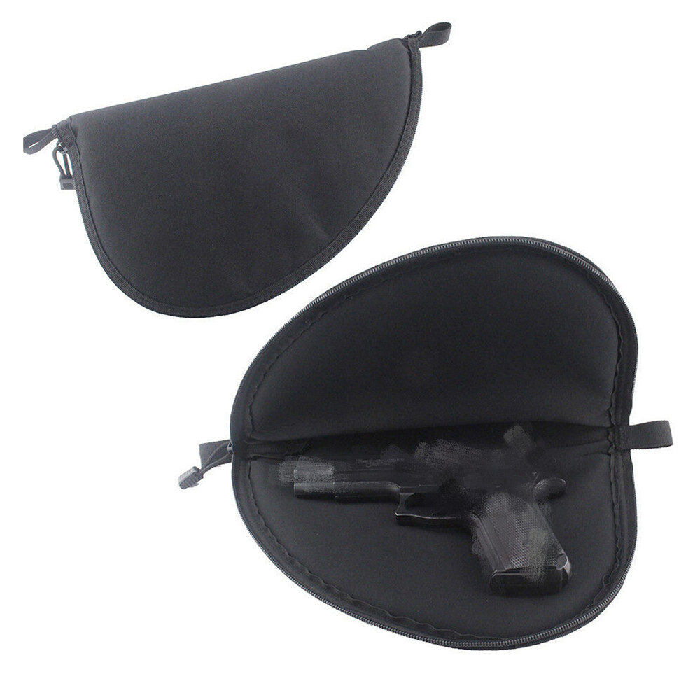 Multi-Purpose Shooting Range Case-Pistol Storage Black Nylon Padded Storage Bag