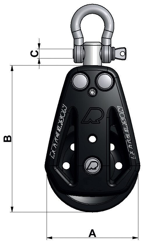 RUTGERSON RAW Double Block 50mm B300571B