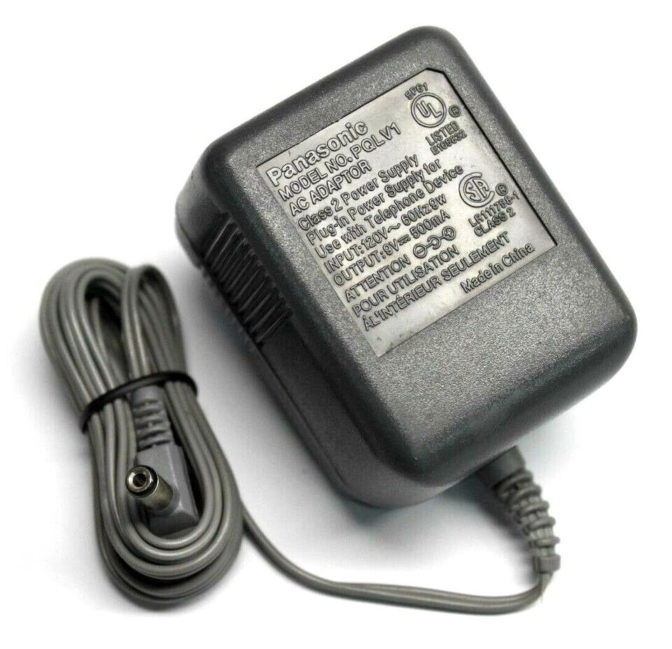 Panasonic PQLV1 9V 500MA power supply for Cordless Genuine *Refurbished*