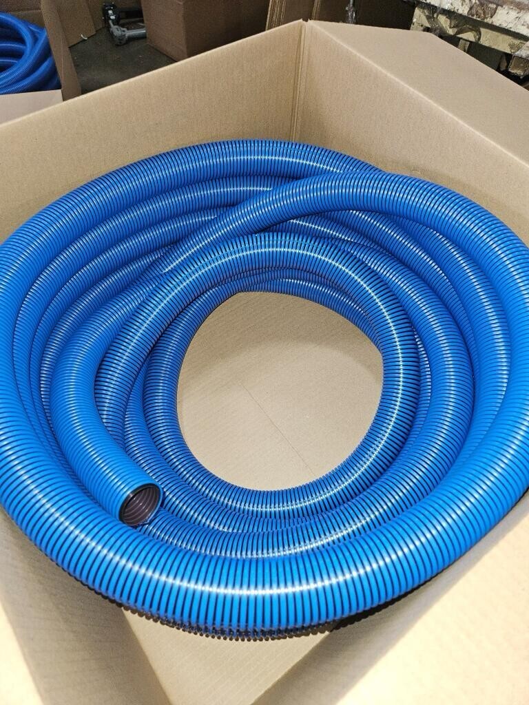 1 1/2” ID X 50’ Truckmount  Carpet Cleaning Hose.Welded Cuffs BLUE - 3ea