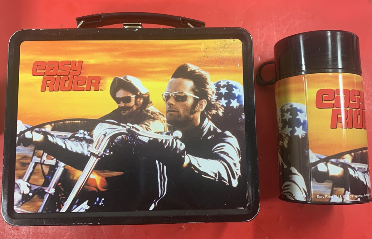 EASY RIDER LUNCHBOX WITH THERMOS GREAT CONDITION - FREE SHIPPING