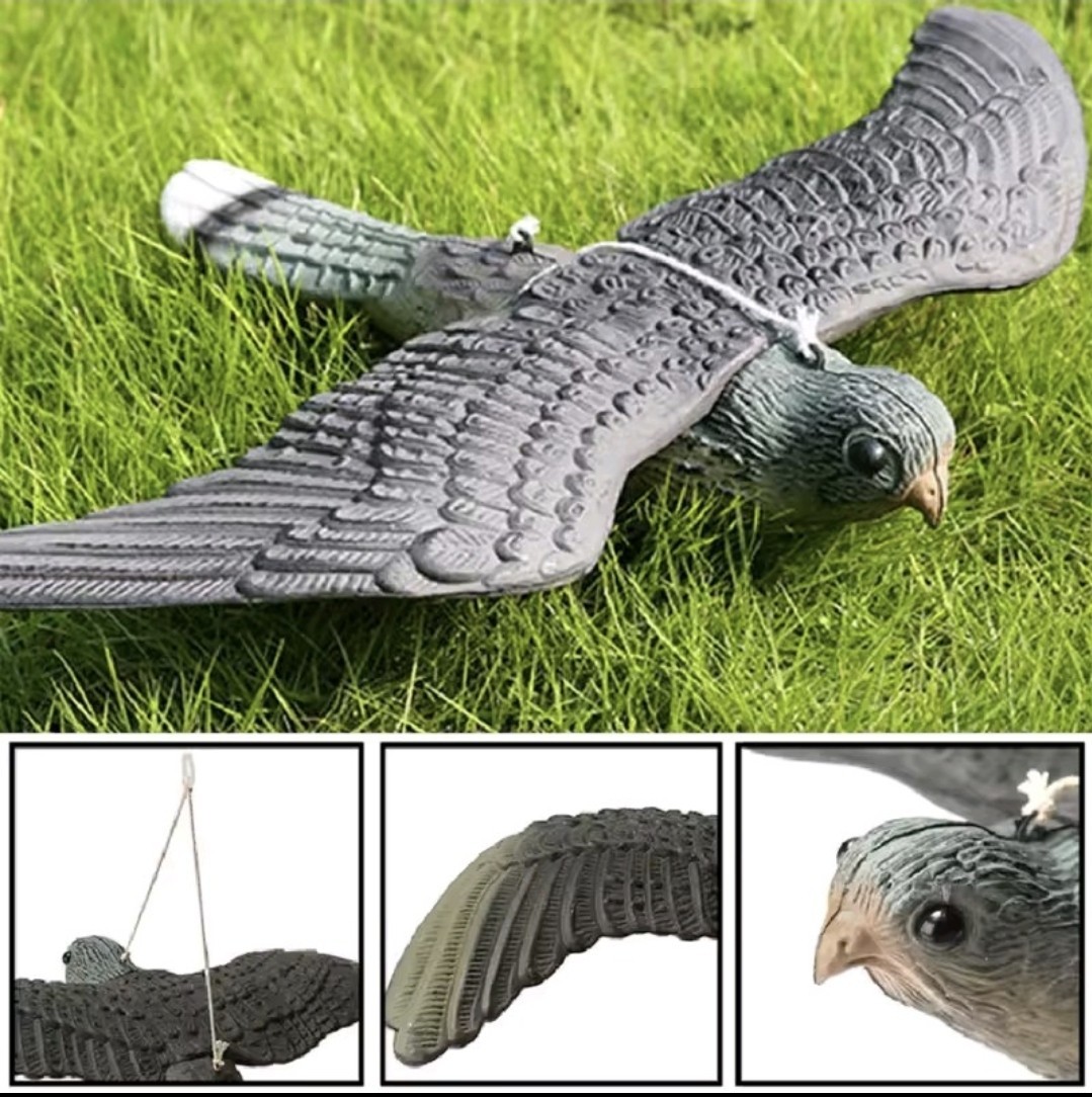 1 Plastic Falcon Repulsion Hunting Bird Pigeons Balcony Garden (Foreign Shipping