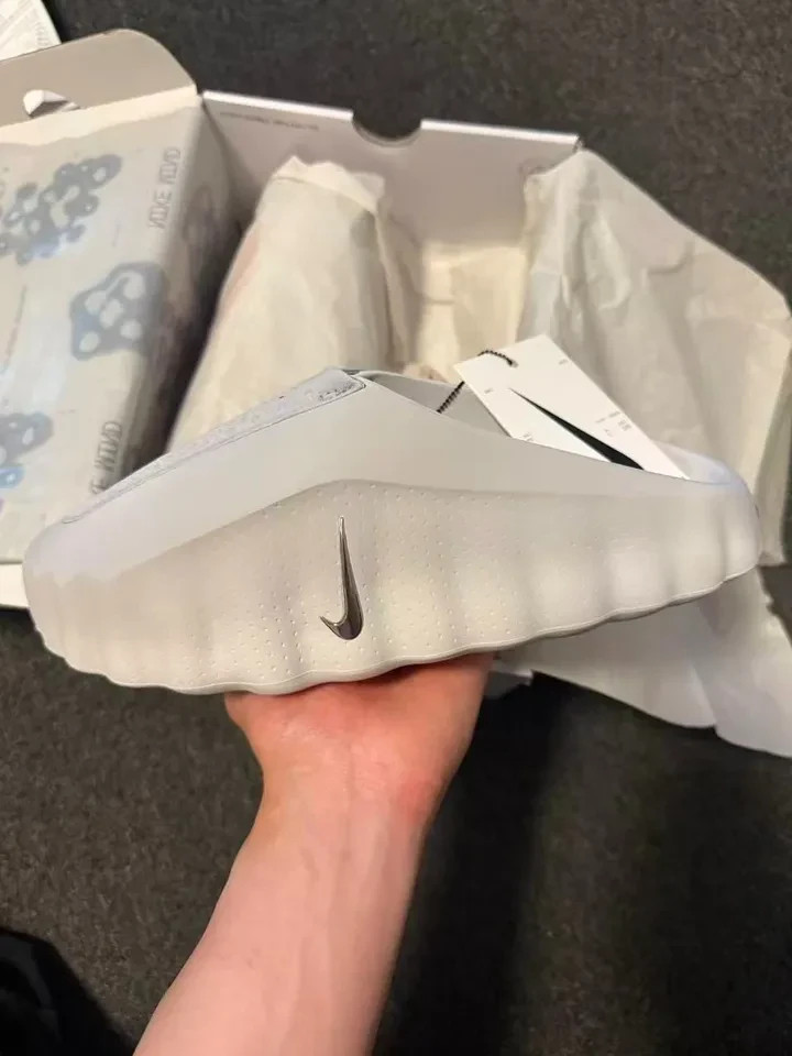 Mens' Size Us 9~13 Nike Mind 001 Pregame Mules Light Smoke Grey Brand New In Box