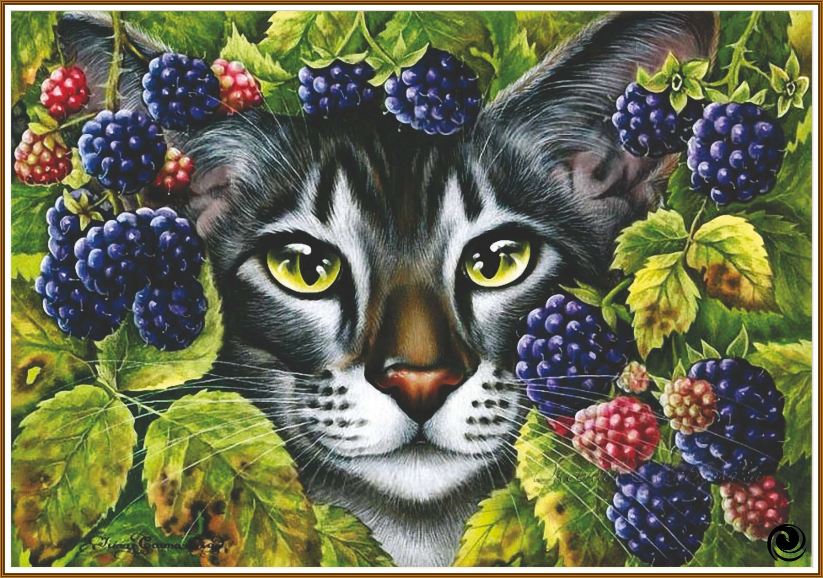 Blackberries  869 Chart Counted Cross Stitch Pattern Needlework