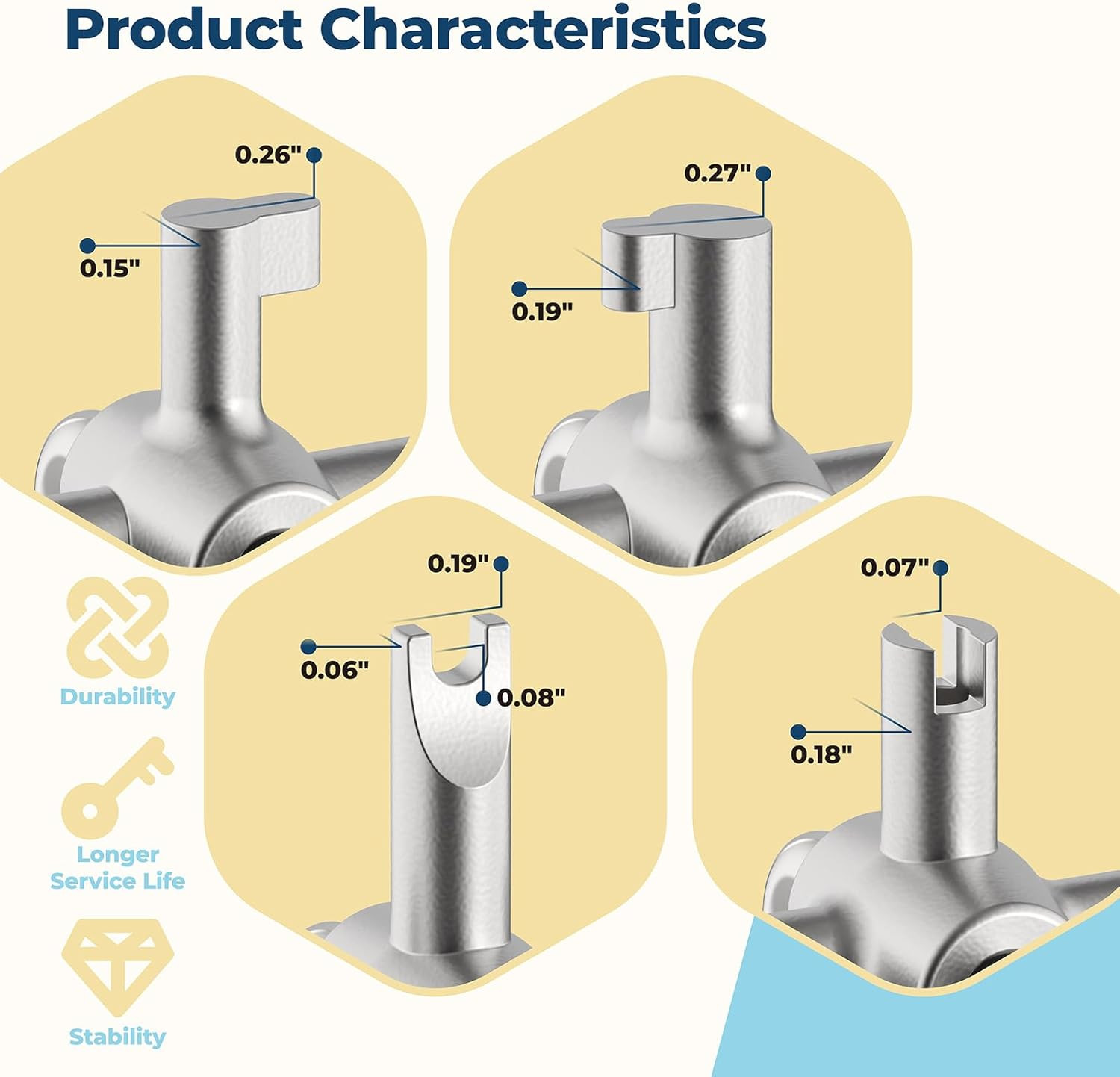 HVAC Locking Caps Key for 410A and R22 Refrigerant Safety Caps, for Installation