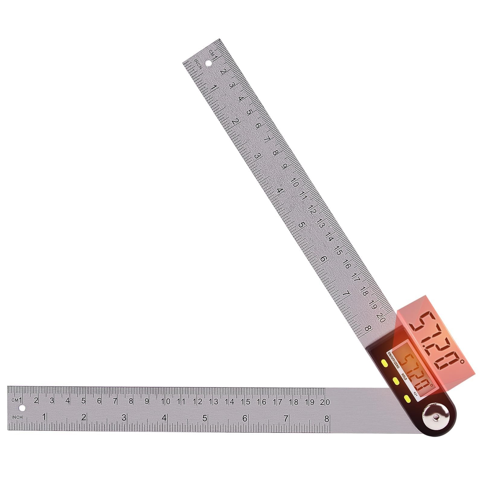 Yanguotool Digital Angle Ruler: 200mm/8-Inch Protractor Finder with Stainless...