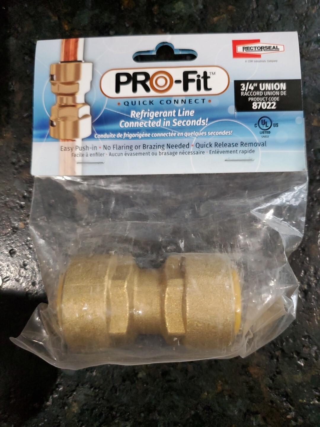 RectorSeal 87022 PRO-Fit™ 3/4" Quick Connect Union