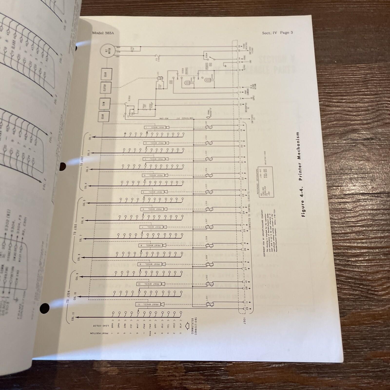 HP 565A Digital Printer Operating & Service Manual 1960