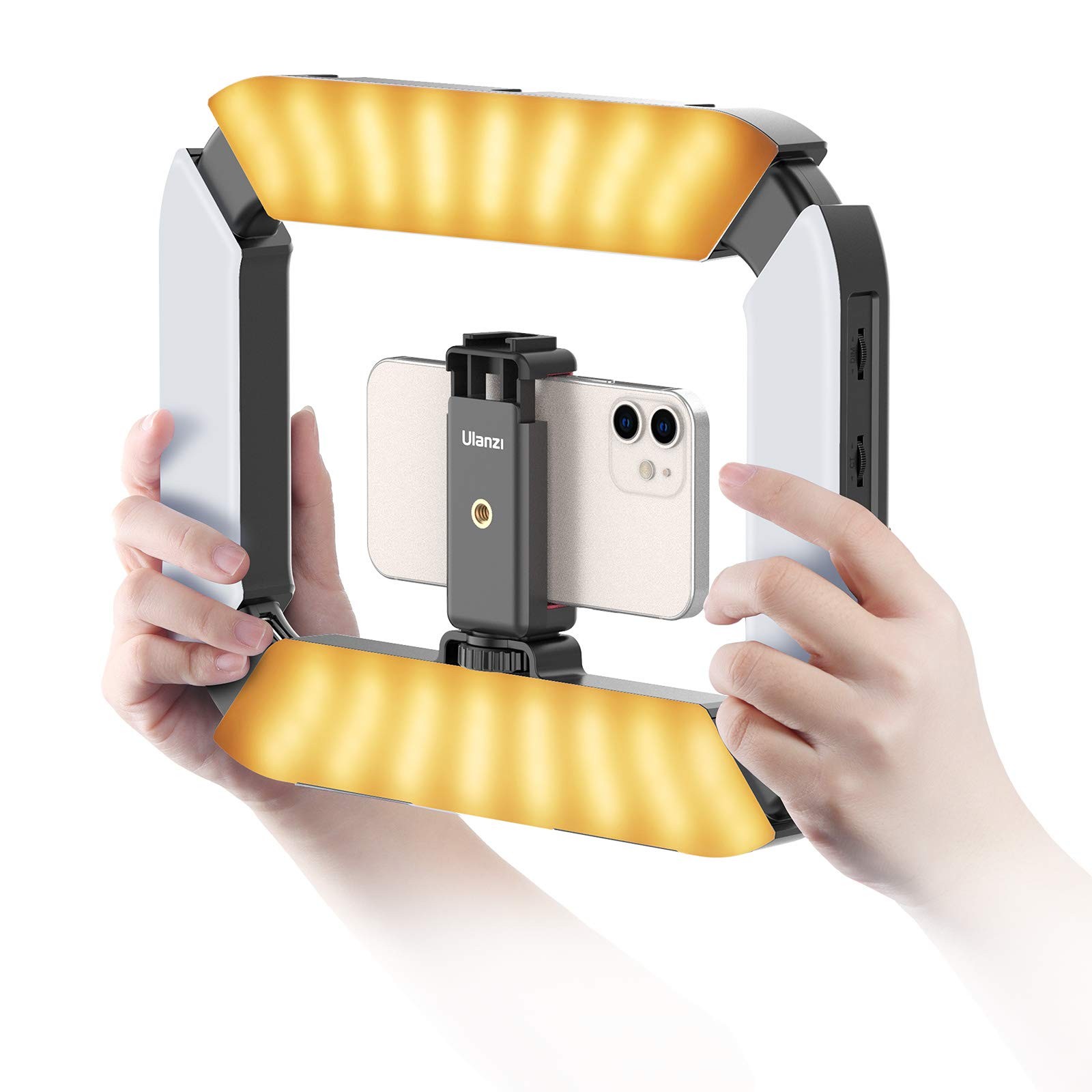 Smartphone Video Rig ULANZI U200 Camera Video Rig Phone Video Stabilizer LED ...
