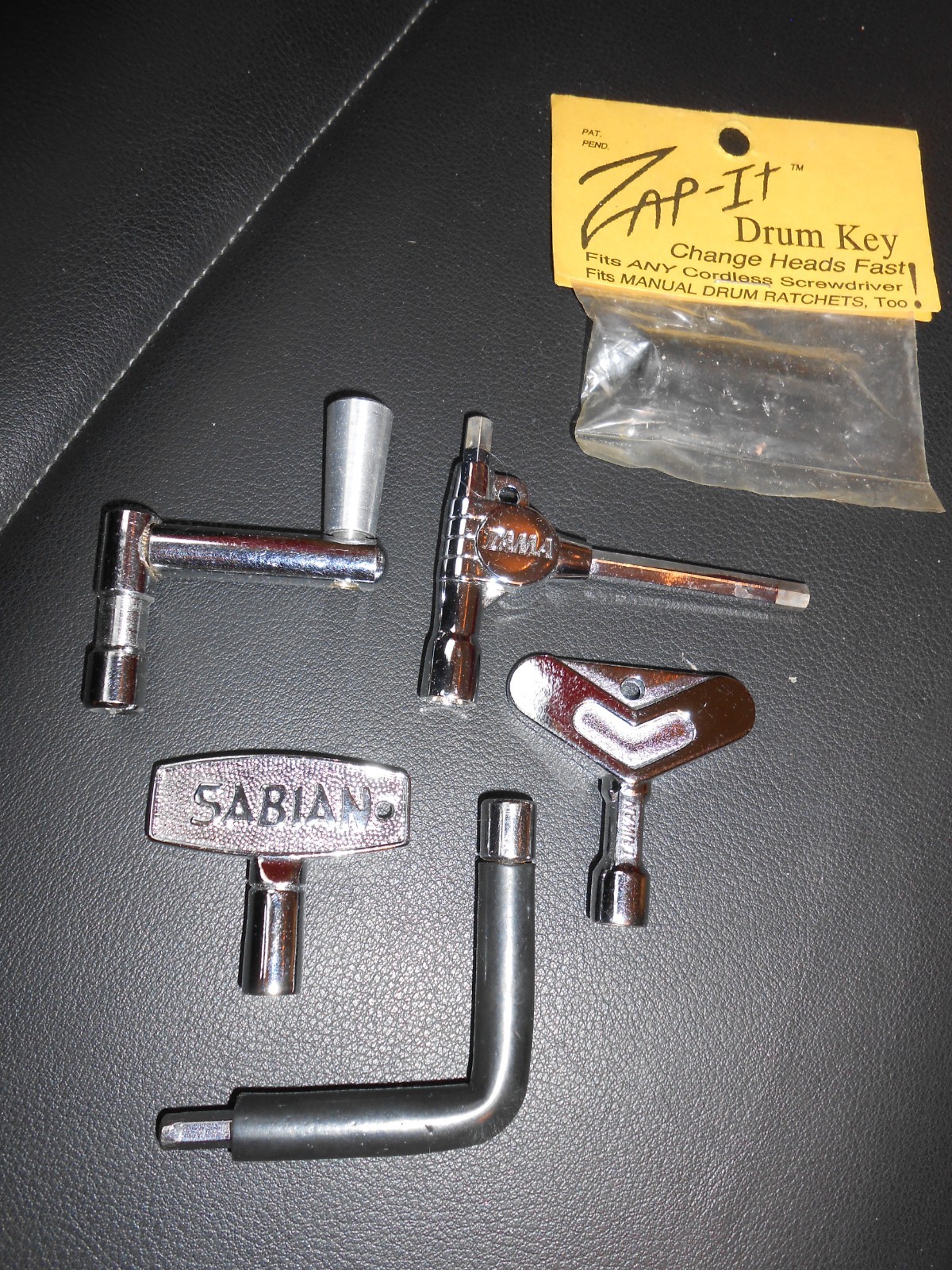 Drum key assortment - Tama, Sabian, Zap-it, Speed key   (Free Ship)