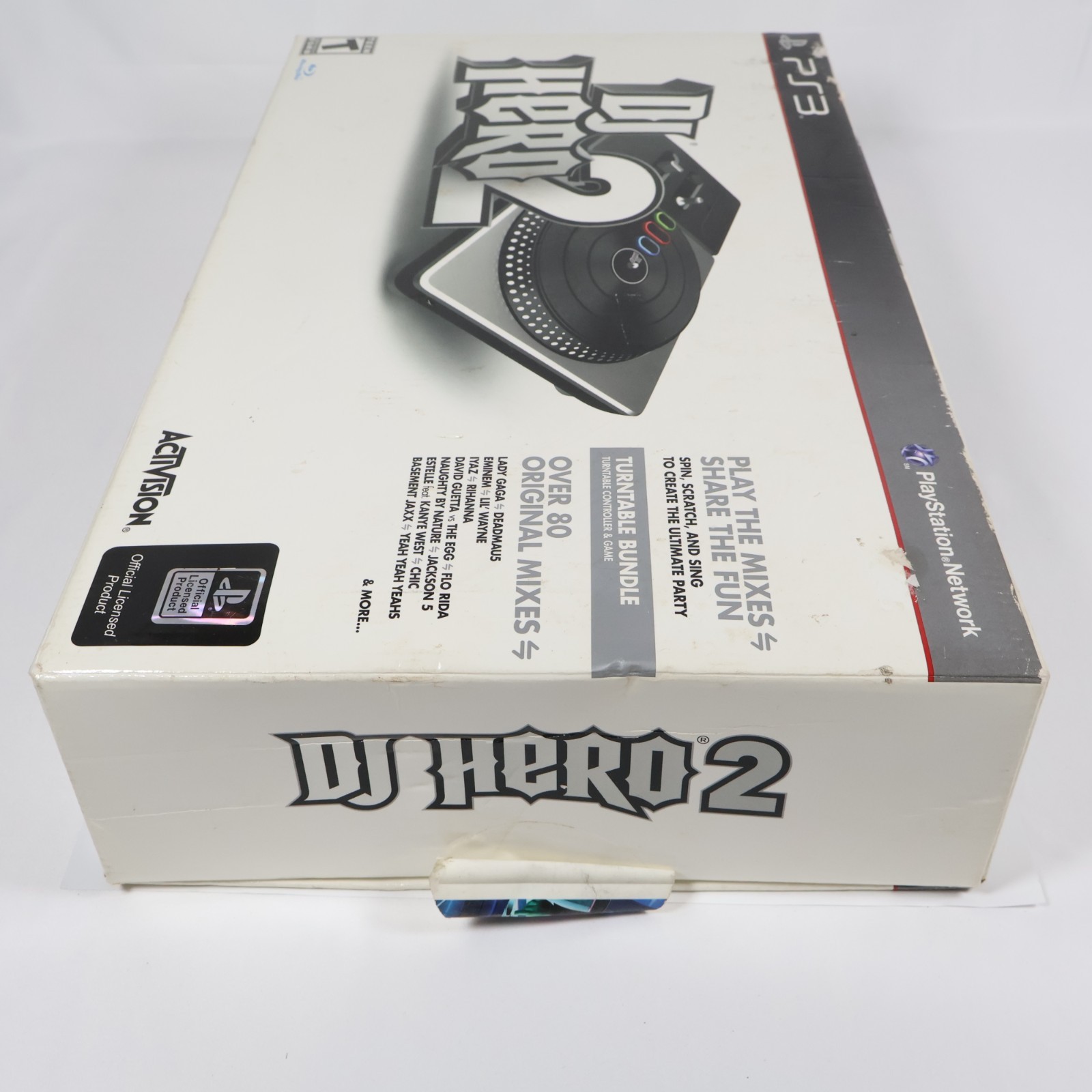 Activision DJ Hero 2 PS3 Wireless Turntable Controller & Game Disc Bundle