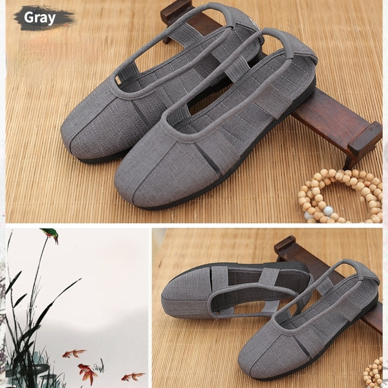 Retro Buddhist Monk Shaolin Shoes Tai Chi Kung Fu Martial Art Wushu Lohan Casual