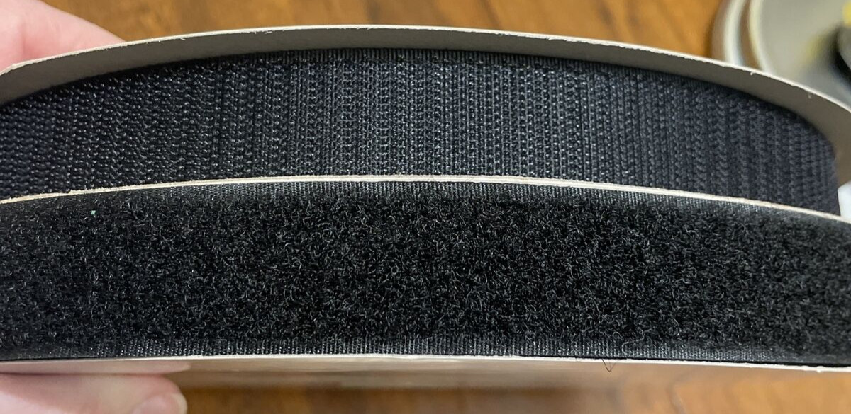 Hook and Loop Sew On Single Sided 25 Yards x 1" Roll Black NON Adhesive