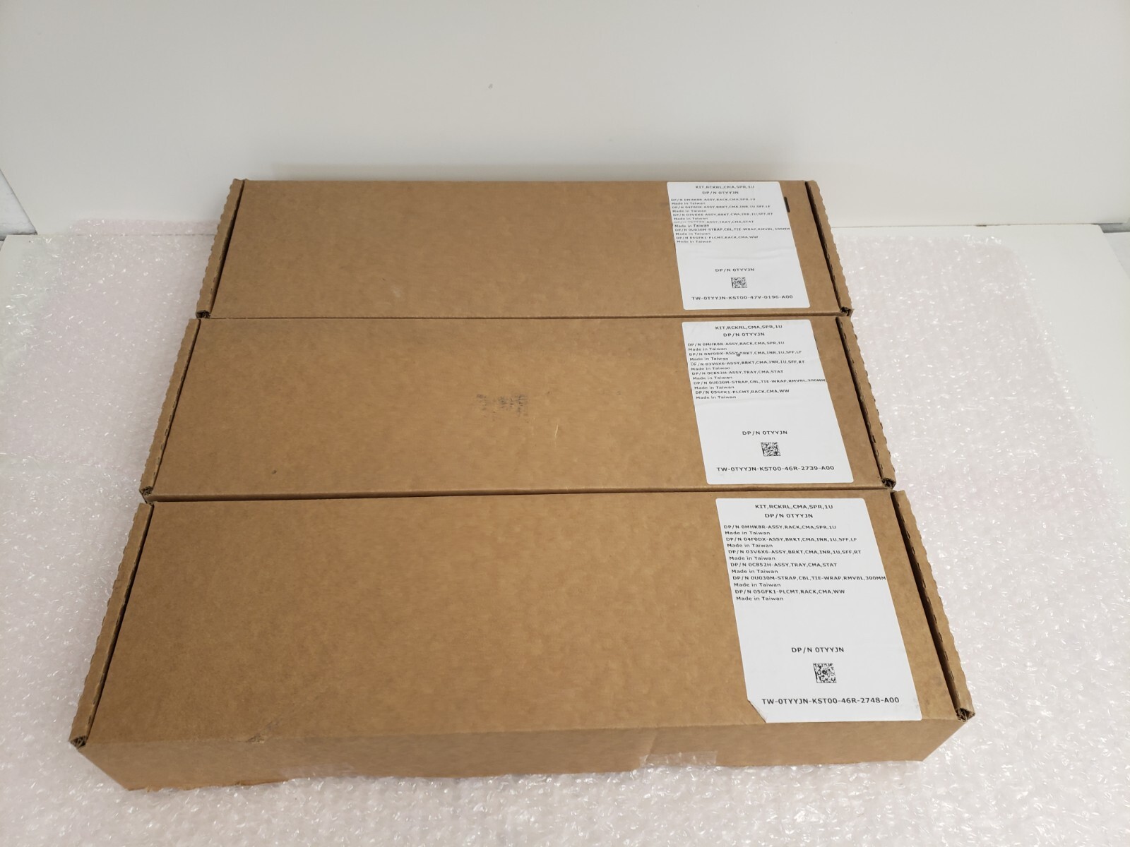 LOT OF 3 Dell PowerEdge Kit RCKRL,CMA,SPR,1U DP/N 0TYYJN  13-4