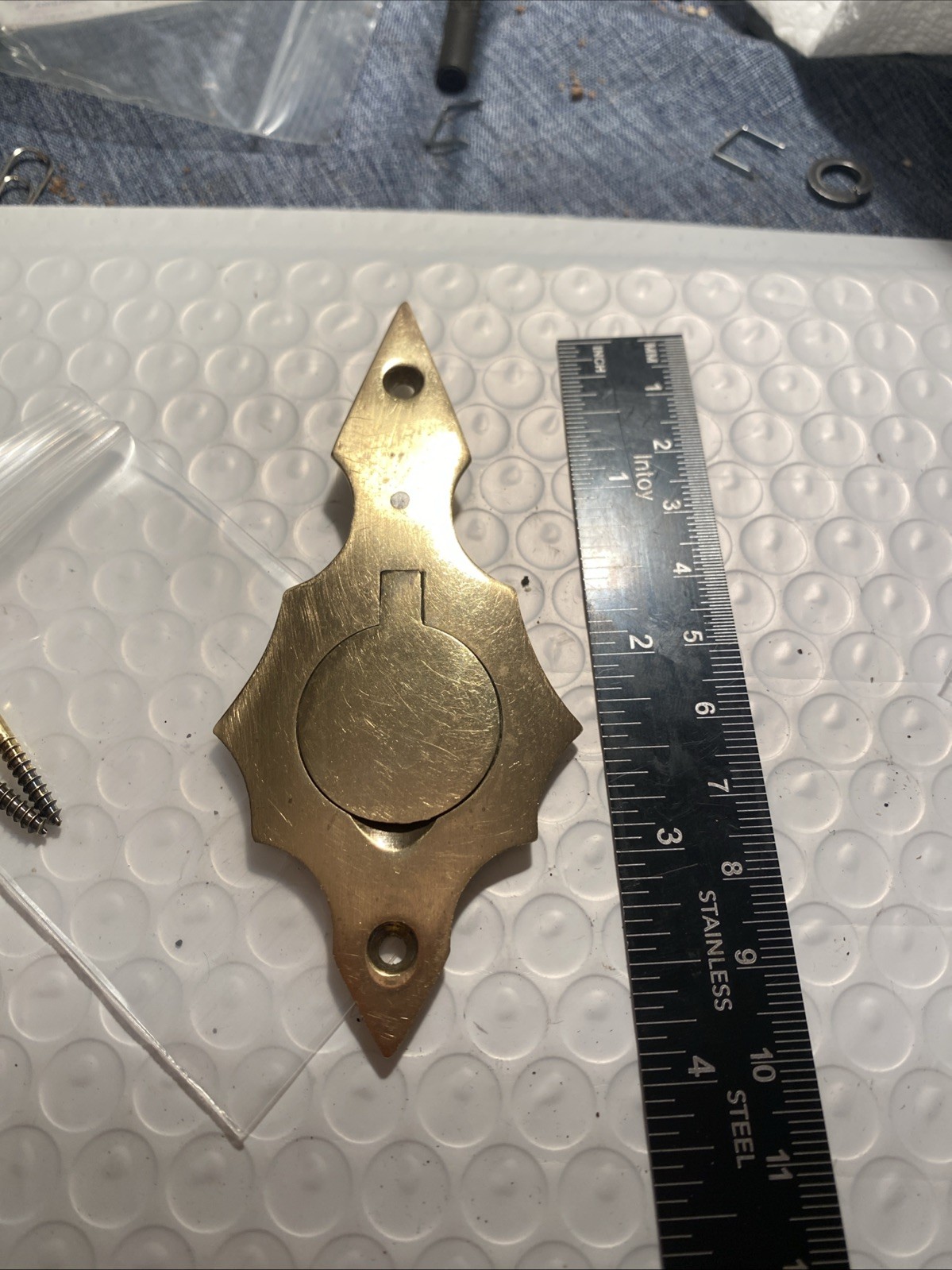 Brass Patch box For Muzzleloader