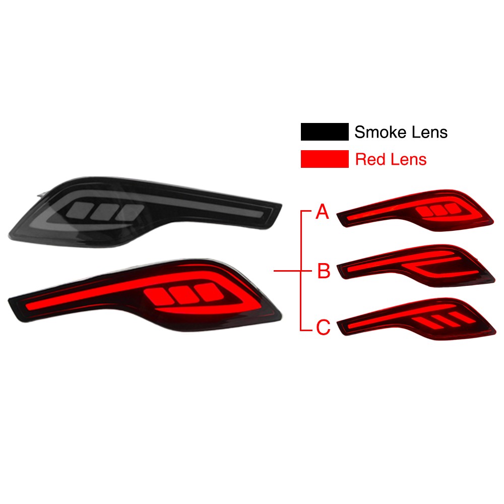 LED Rear Tail Light for Honda CRV CR-V 2017-2019 Reflector Bumper Brake Lamp L+R