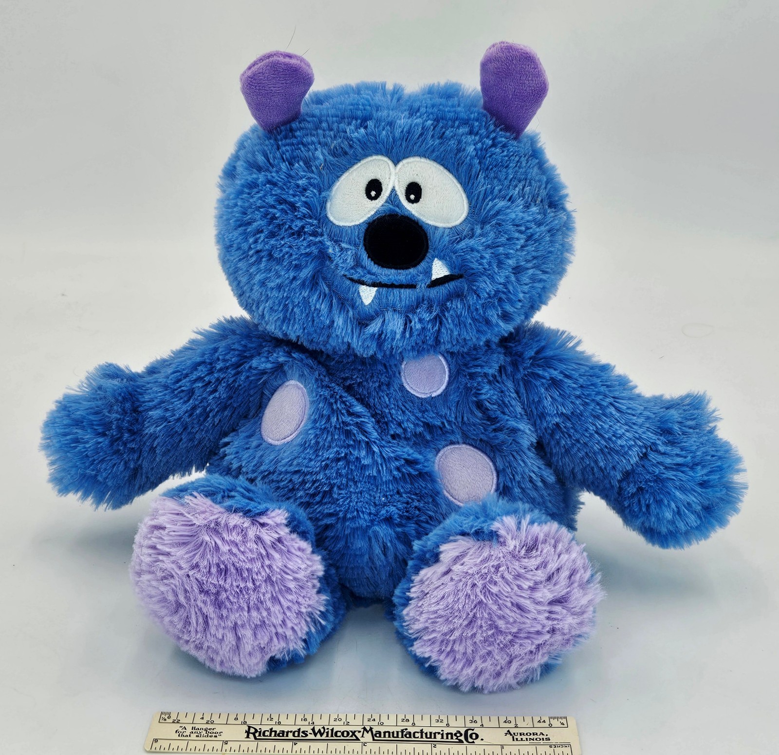Warmies Blue Monster Microwavable Heating Pad Animal Used