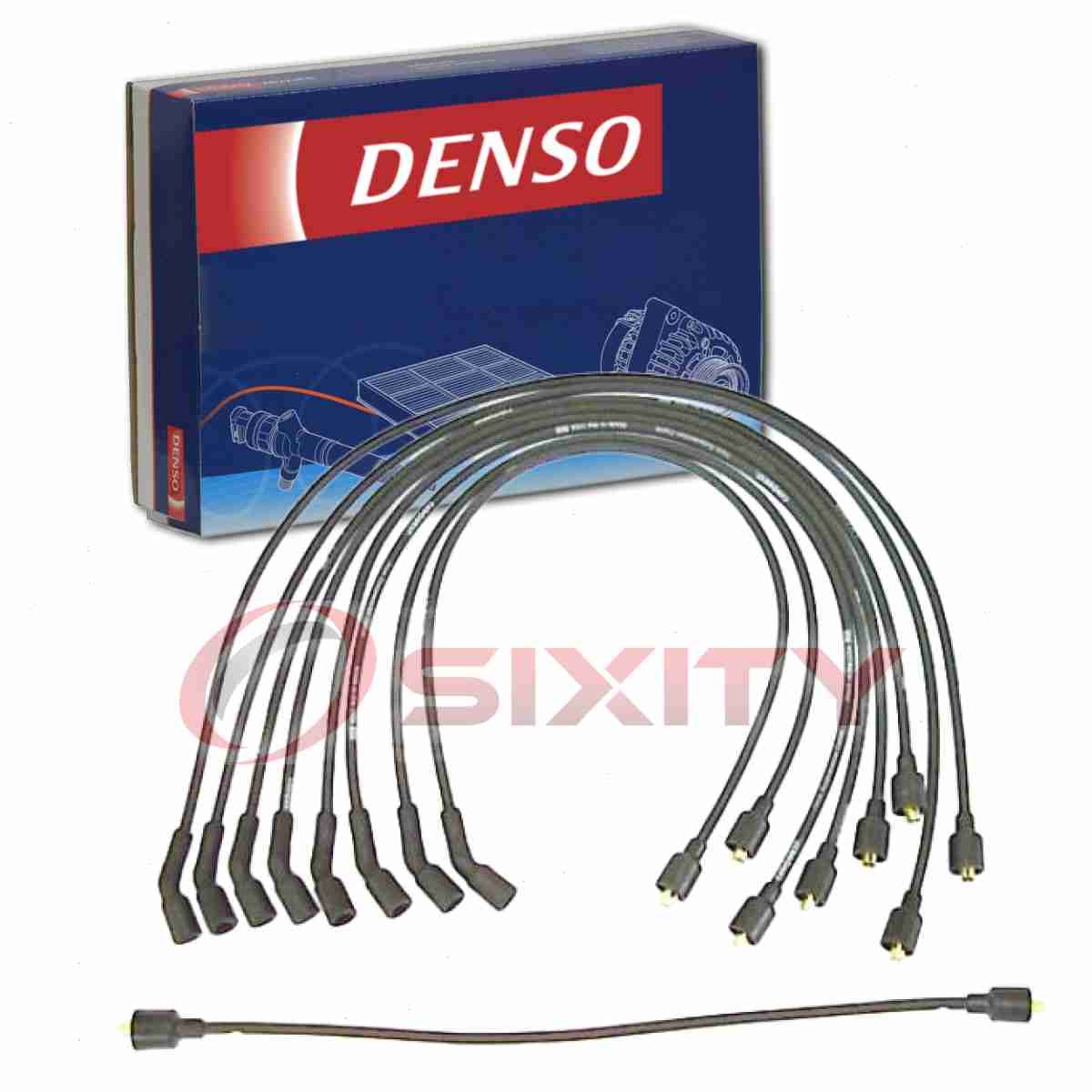 Denso Spark Plug Wire Set for 1966-1969 Chevrolet Caprice 7.0L V8 Ignition nl