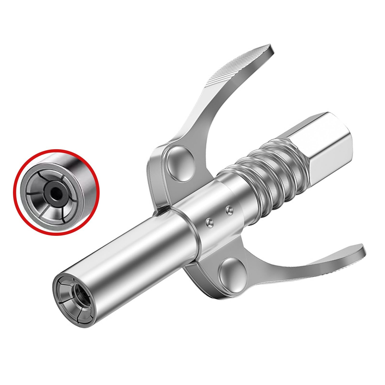 Grease Gun Coupler Quick Locking Grease Gun Tip High Pressure Grease Fittings