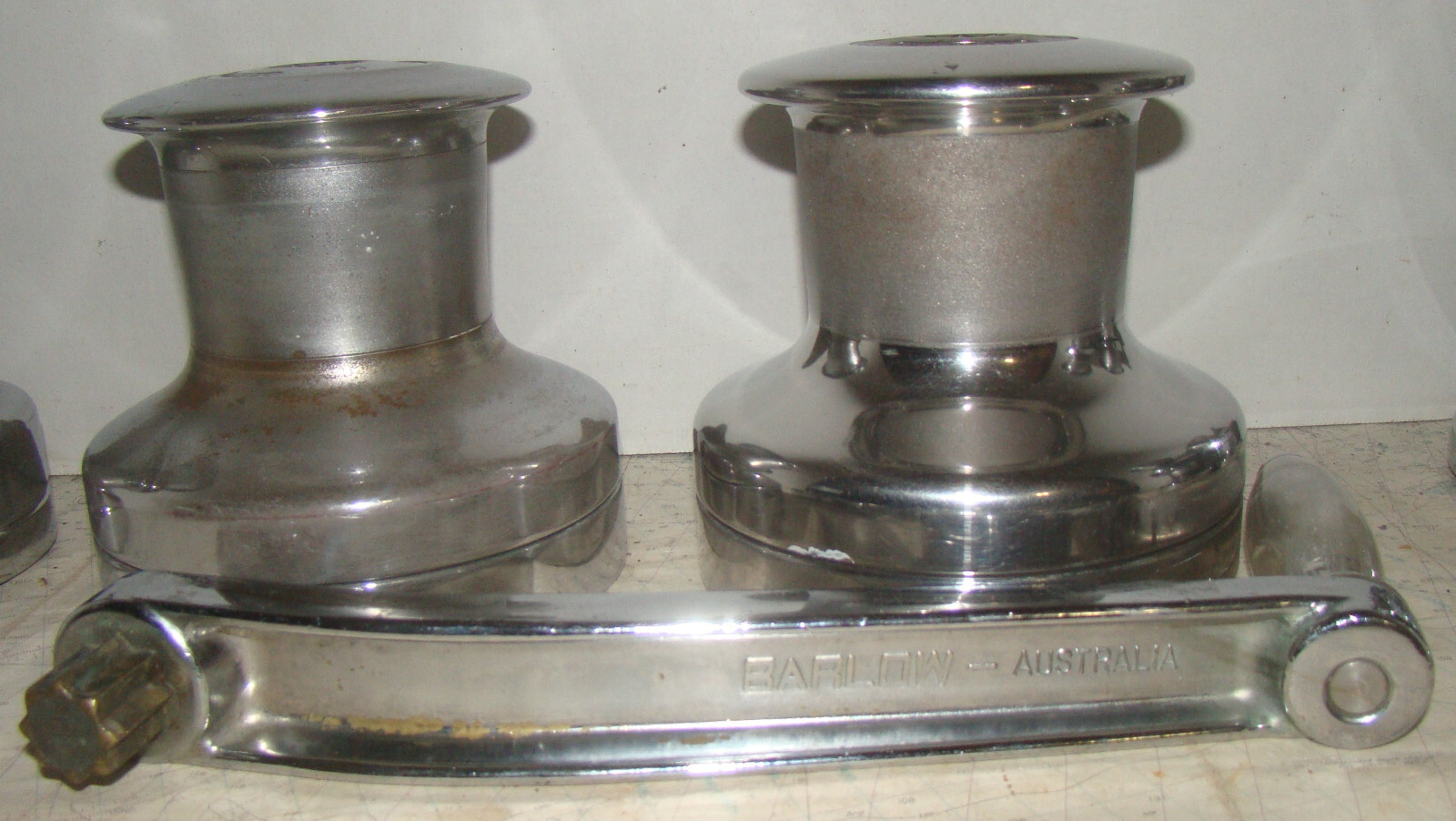 Barlow 24 Chromed Bronze 2 Speed Winch -Cleaned & Serviced
