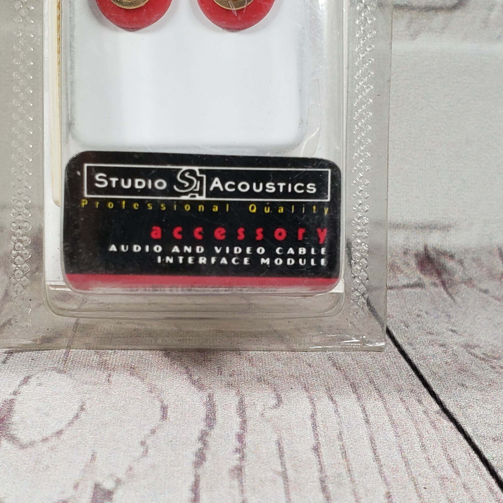 Studio Acoustics BJ-1004G AV Cable Interface Module Wall Plate Insert Gold Plate