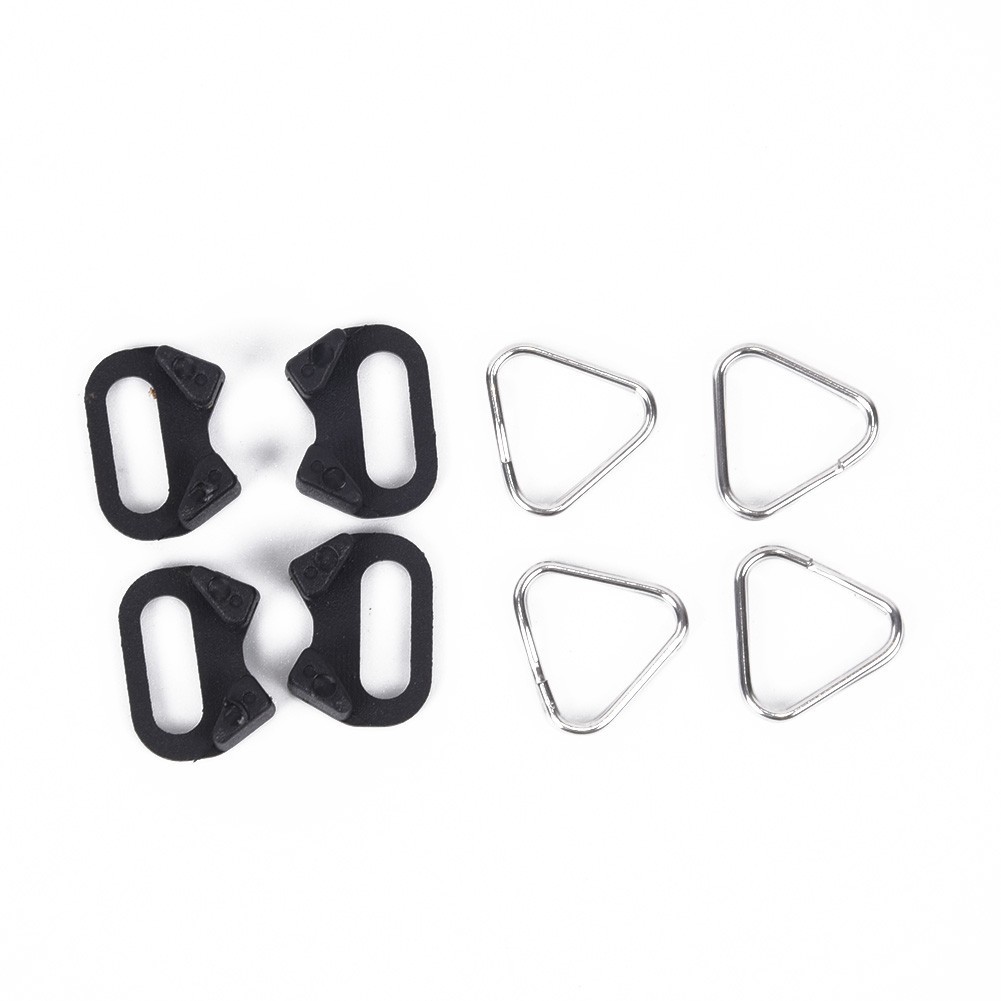 4* Triangular Split Ring Stainless Steel Part For Camera Back Belt Strap Buckle