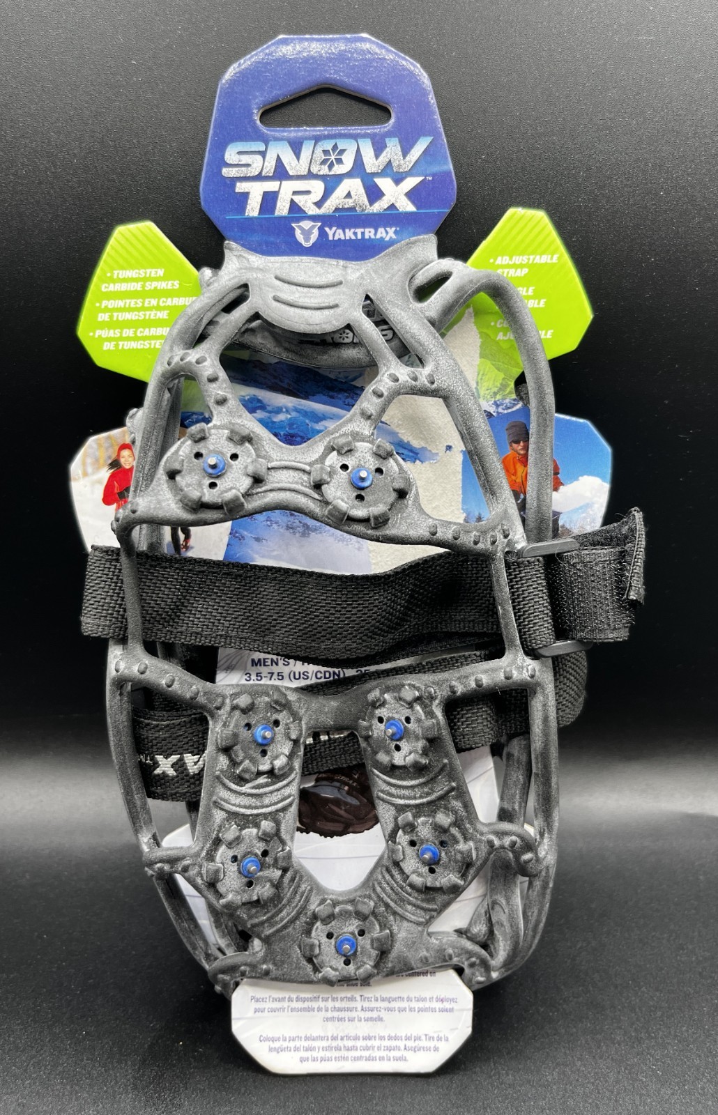 Snow Trax Yaktrax Traction Cleats for Snow & Ice SIZE SMALL (M 3.5-7.5, W 5-9)