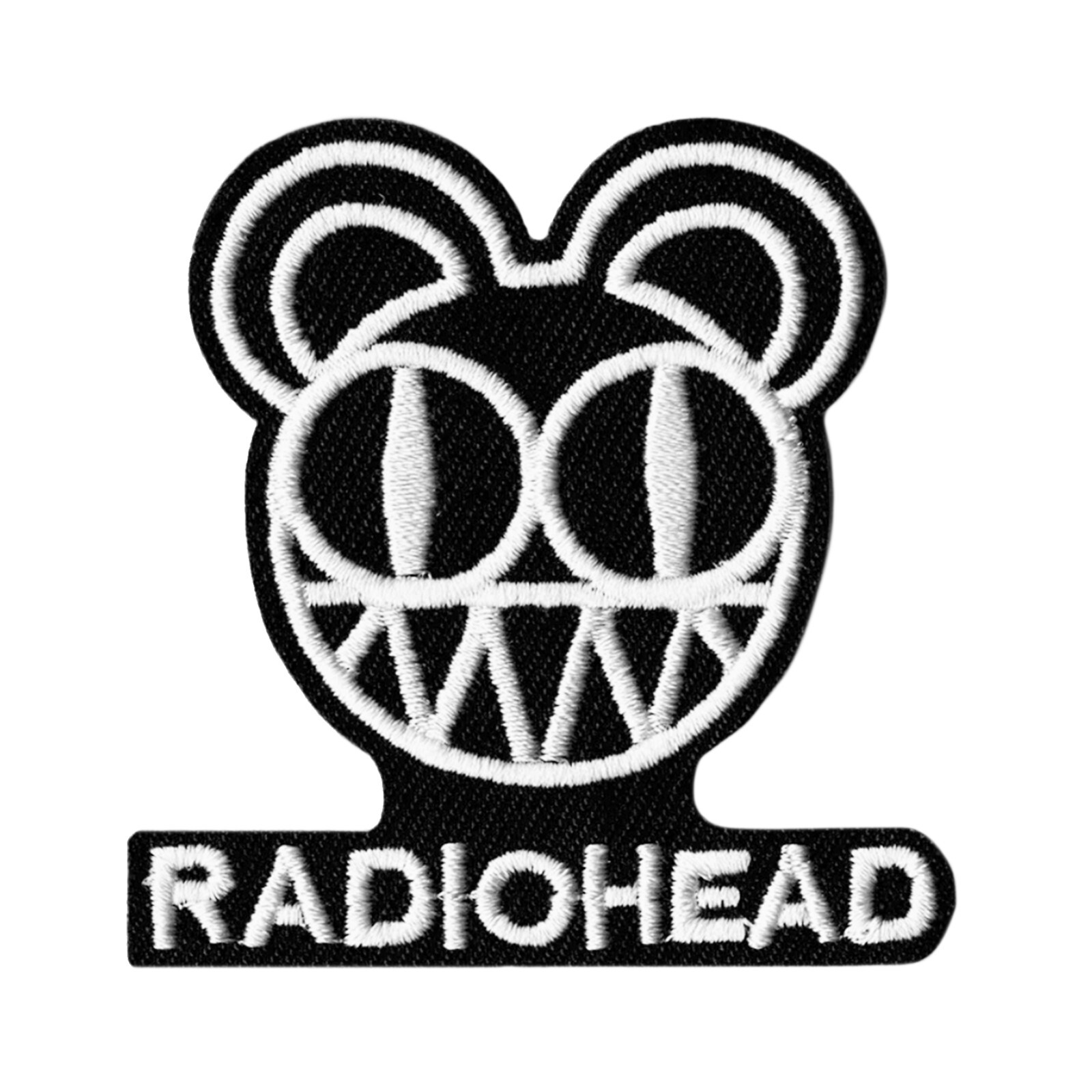 Radiohead Bear Logo Embroidered Iron-On Patch Alternative Rock Band Applique
