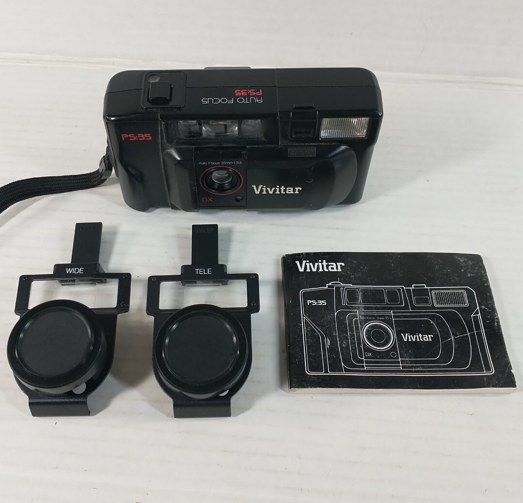 Vivitar PS 35 35mm Point & Shoot Film Camera  Not Working  Parts Only