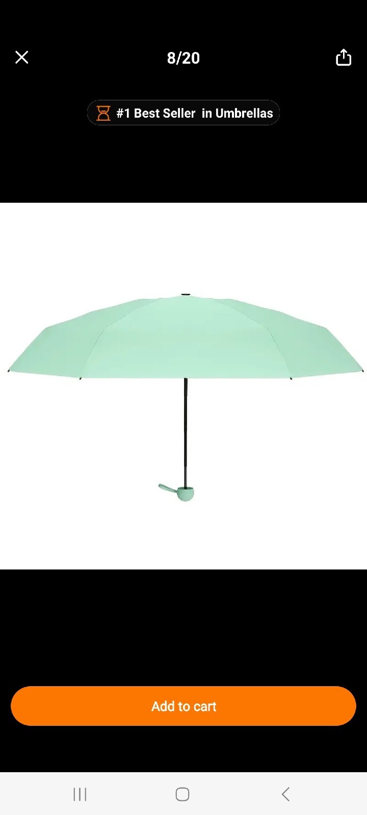 Travel Umbrella Compact Lightweight Portable Automatic Strong Waterproof Folding