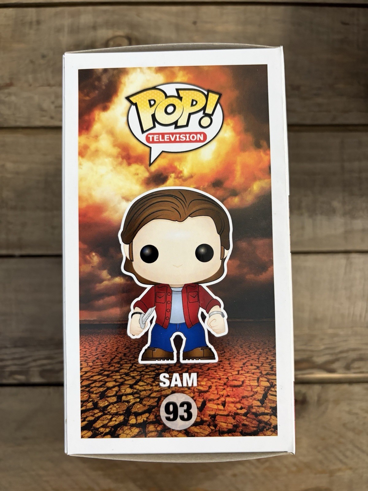 Funko POP BOX ONLY #93 Sam Winchester Supernatural Empty Replacement