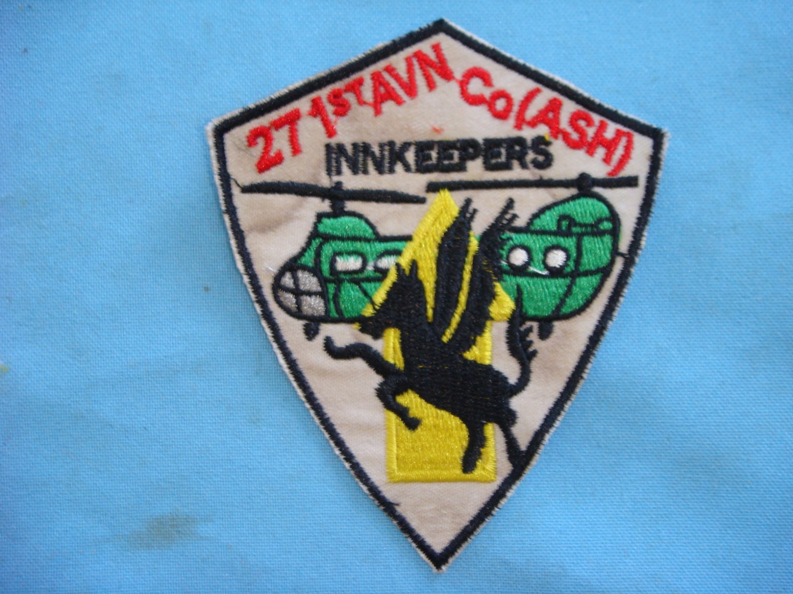 VIETNAM WAR PATCH, US 271st AVIATION Co. ASLT SUPPORT HELICOPTER  INNKEEPERS