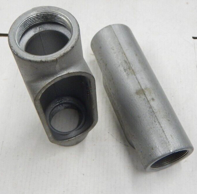 (2) Crouse-Hinds C67 2" "C" Conduit Bodies NEW