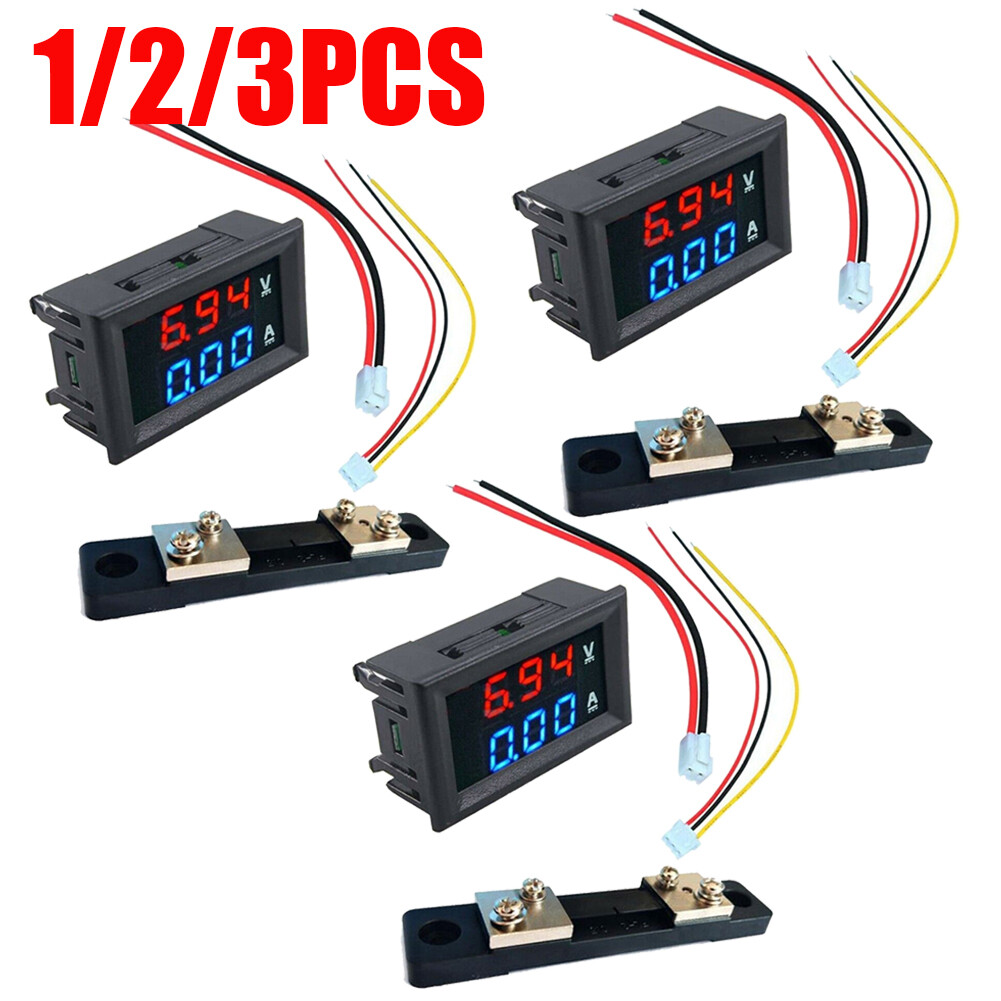 DC 100V 50A Digital LED Voltmeter Ammeter Volt Amp meter Gauge with 50A Shunt ##
