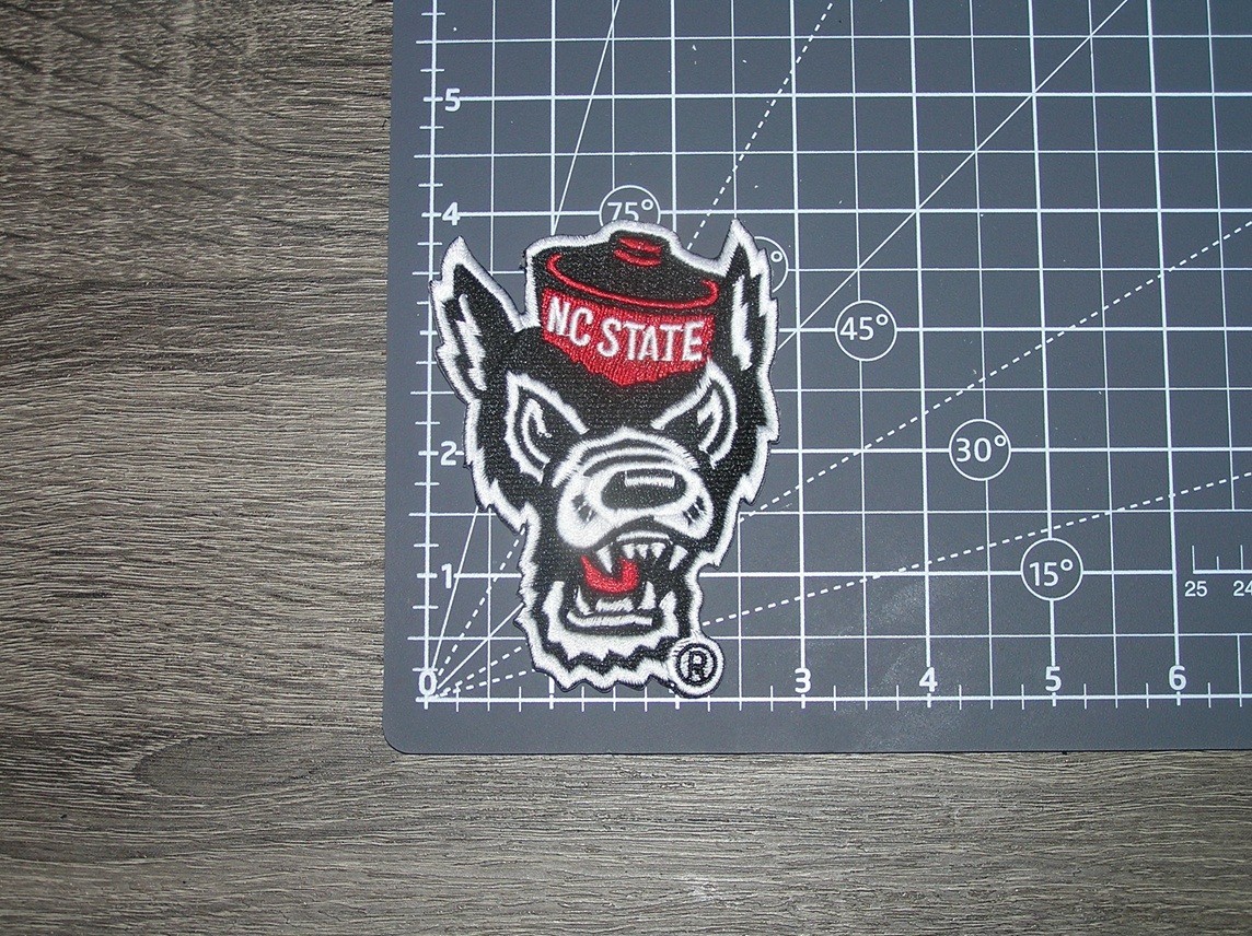 NC State Wolfpack University College Embroidered Iron On Patch 2.75" x 4"