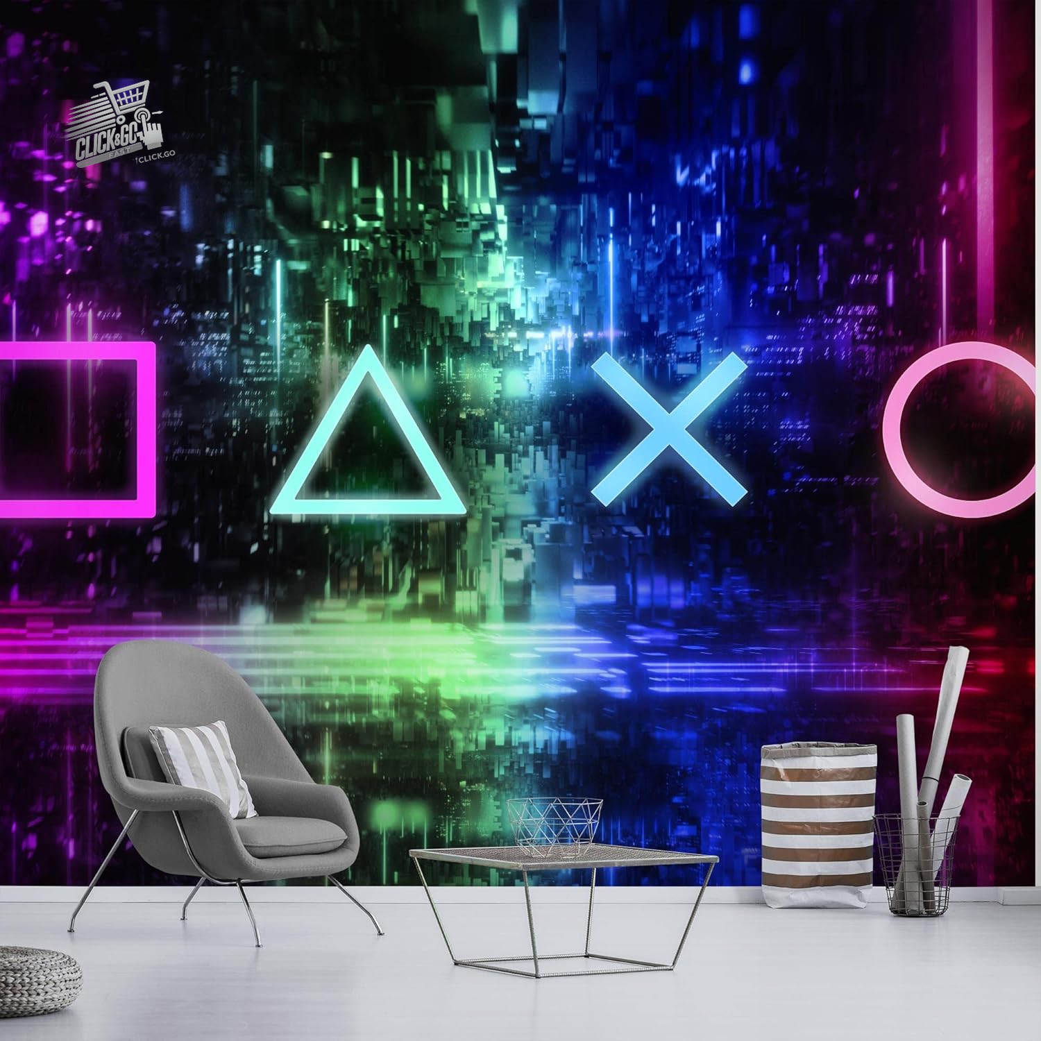 Photo Wallpaper Modern Game Console Fleece Living Room Bedroom L