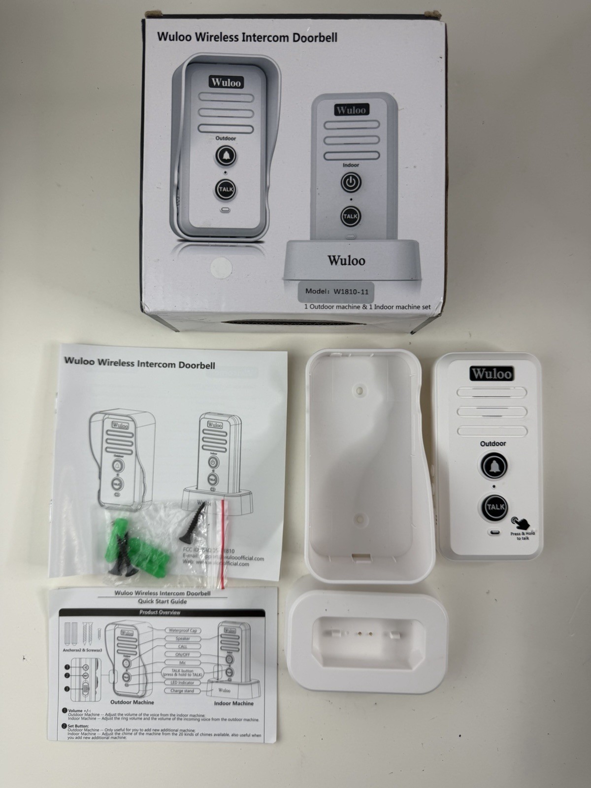 Wireless Intercom Doorbell W1810-11 Outdoor Machine Only READ DETAILS