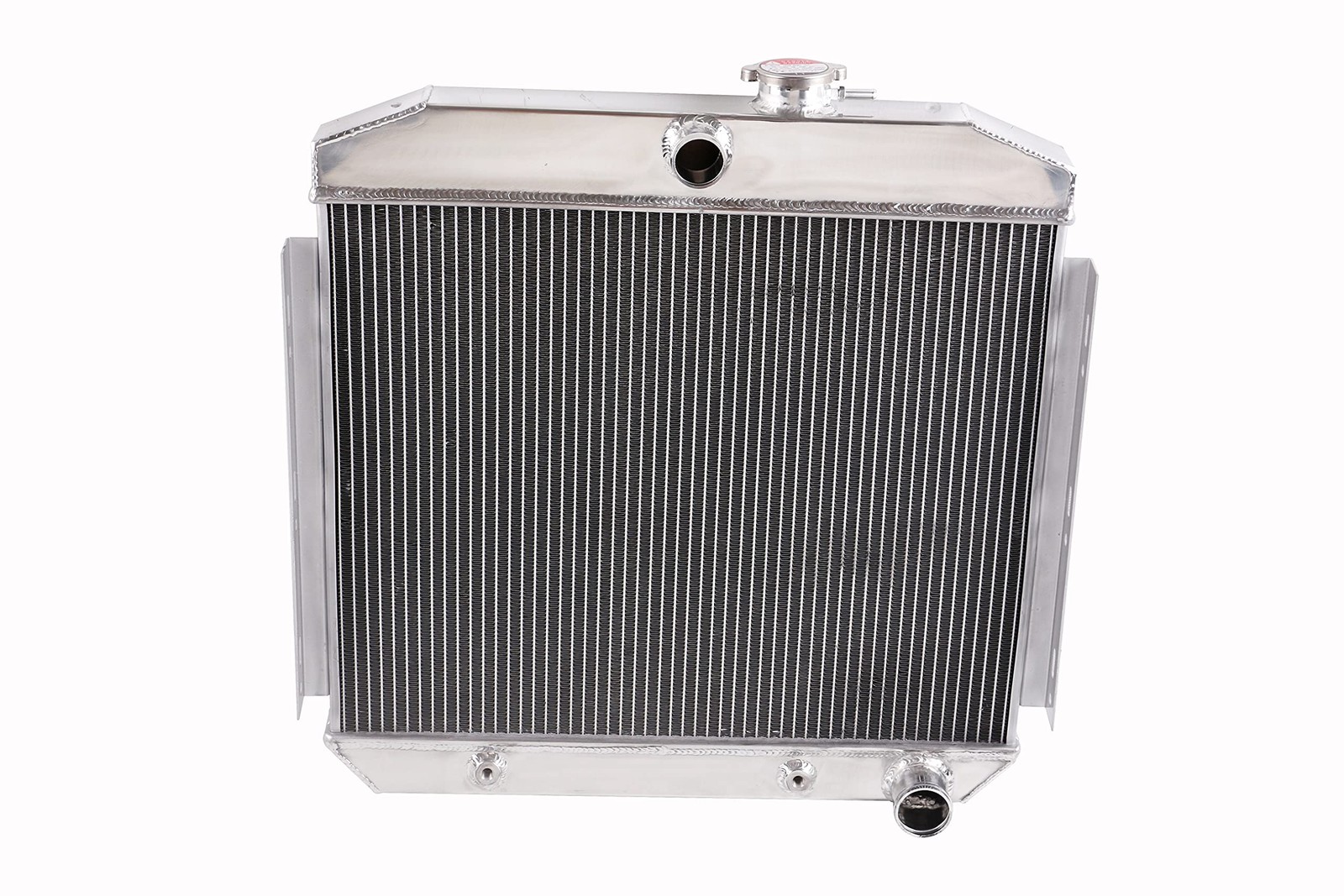 3 Row Aluminum Core Radiator Chevy 1955-1957 Bel Air Del Ray 150 210 I6 Silver