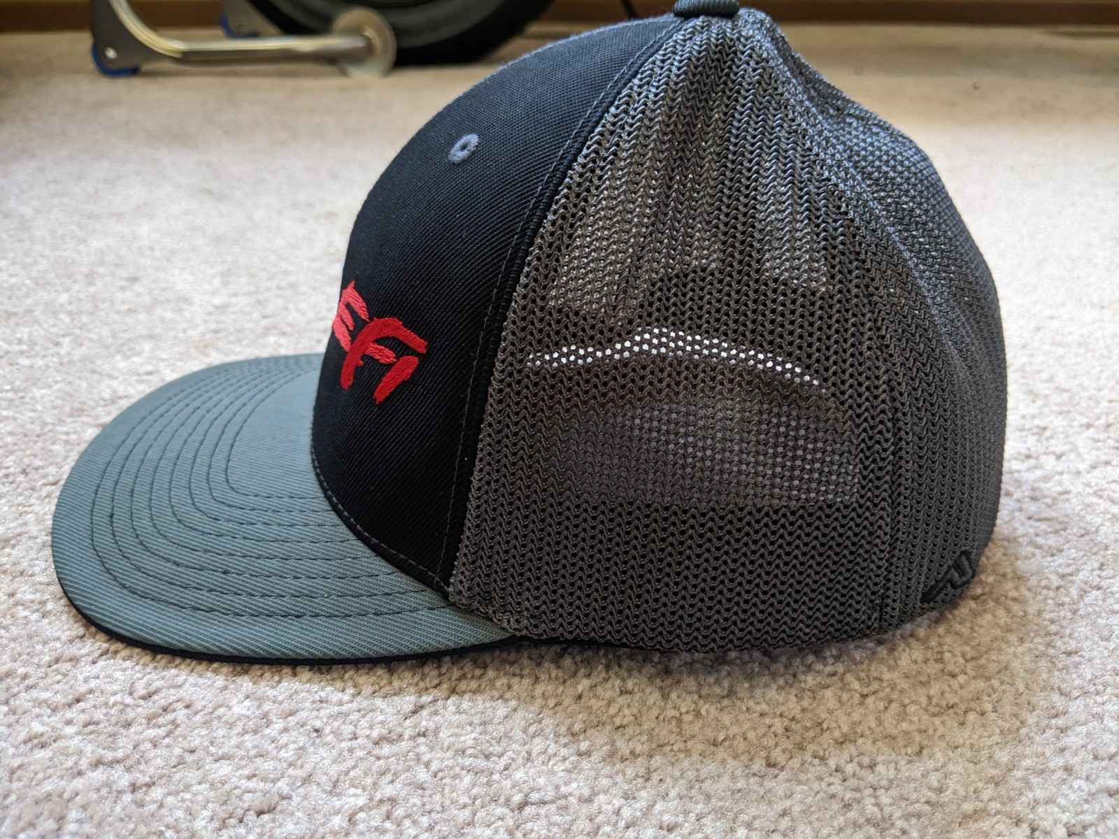New Holley EFI Hat Grey/Black Snapback Flex Fit SM/MED Baseball Cap