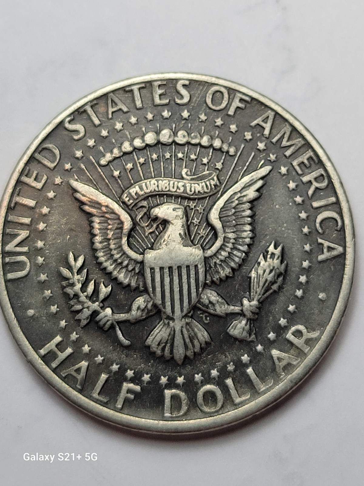 1971 Kennedy Half Dollar Annealing Die Strikes Error, Flat Wide Rim Black Beauty