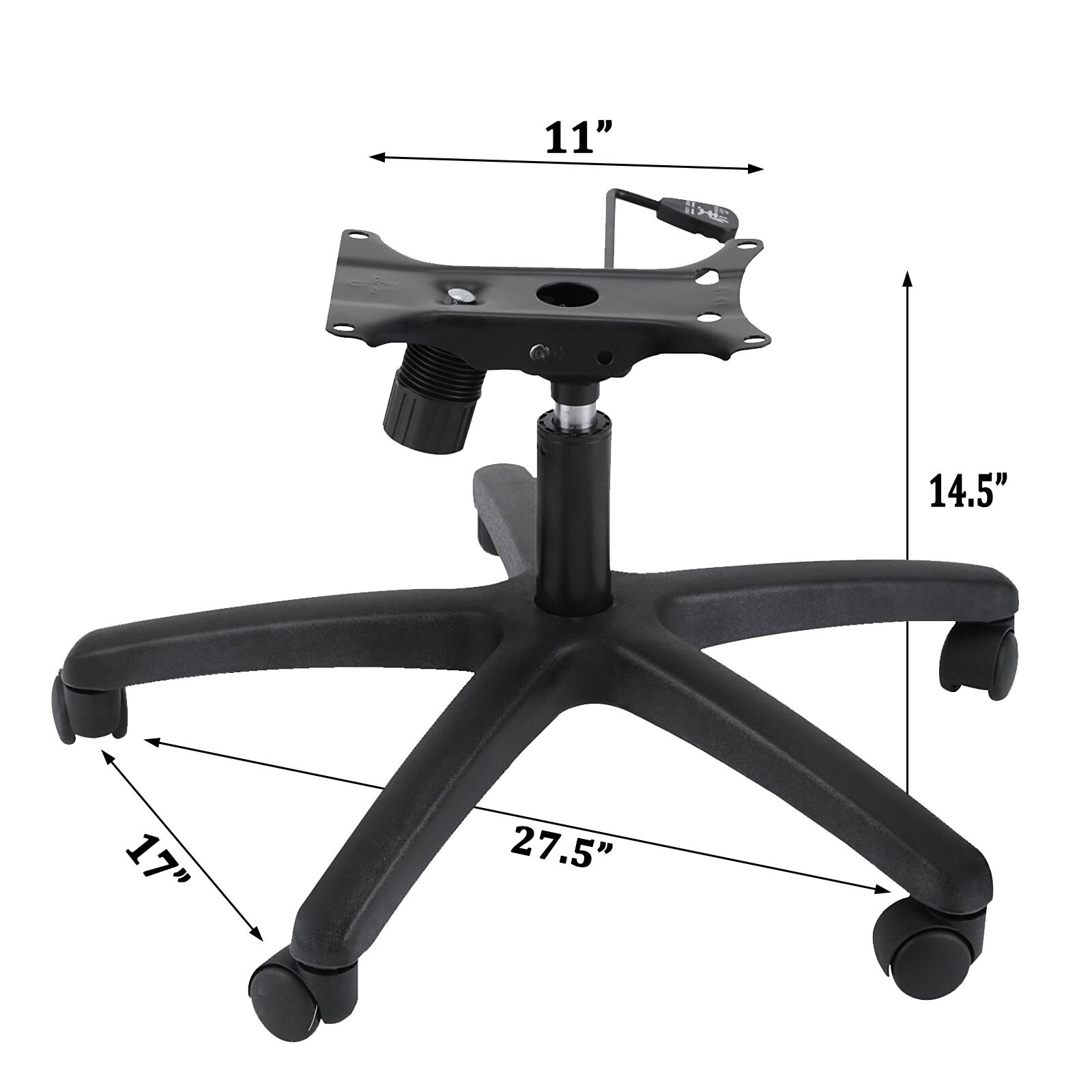 Office Chair Base 28" Swivel Chair Base Heavy Duty 350 Pounds Replacement