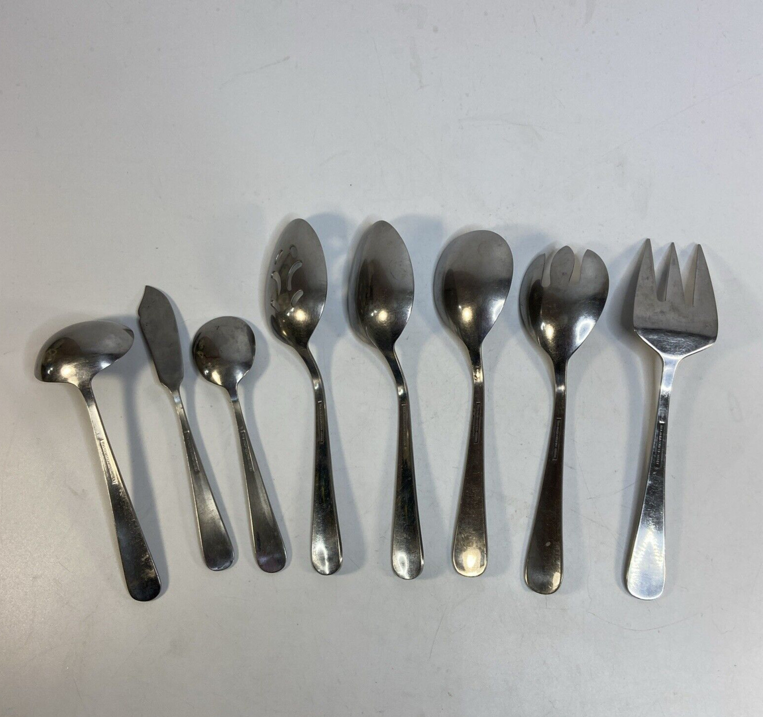 Main Course Korea Stainless Flatware Pattern MNF3 8 Piece Serving Set Silverware