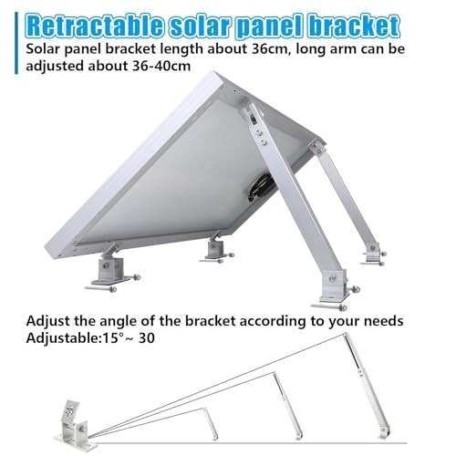 Adjustable Solar Panel Tilt Mount Brackets Aluminum Alloy Solar Panel 1 SET