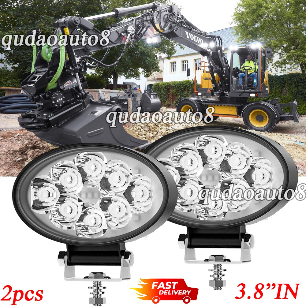 3.8" LED Work Spot Lights  fit Truck Trailer Forklift  Excavator Tractor Dozer