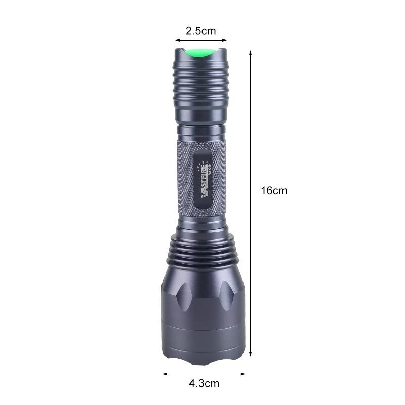 Hunting LED Flashlight Torch Rechargeable 800Yards Predator Light w/ Scope Mount