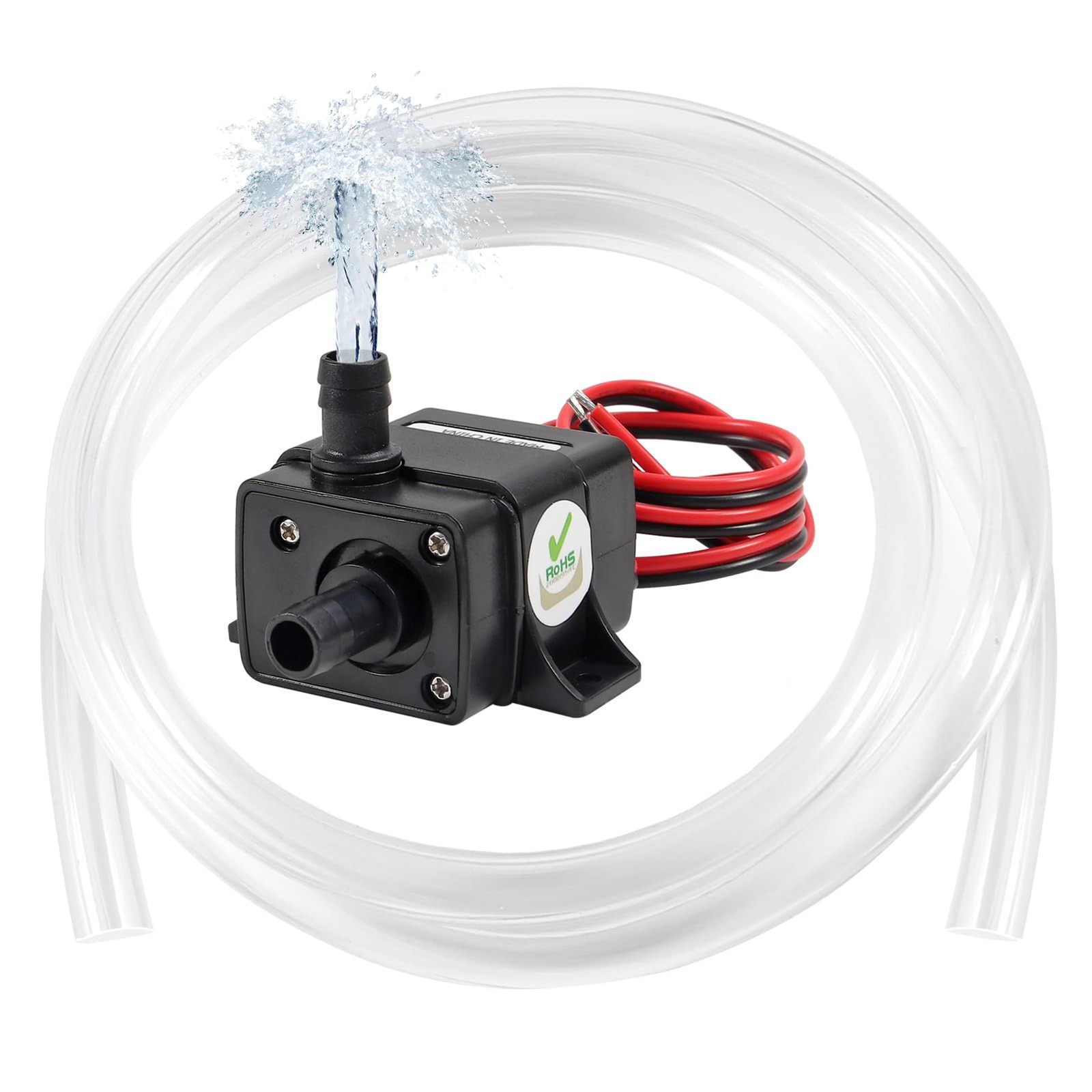 Mini Submersible Water Pump DC 12V Small Fountain Pump 4.8W 240L/H with 3.3ft...